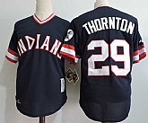 Cleveland Indians #29 Thornton Mitchell And Ness Navy Blue 1976 Turn Back The Clock Stitched MLB Jersey,baseball caps,new era cap wholesale,wholesale hats